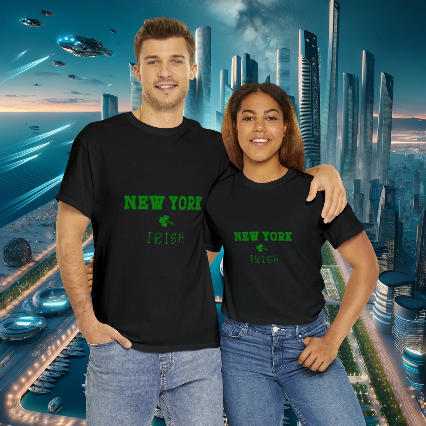 New York Irish Unisex Cotton Tee | St. Patrick's Day