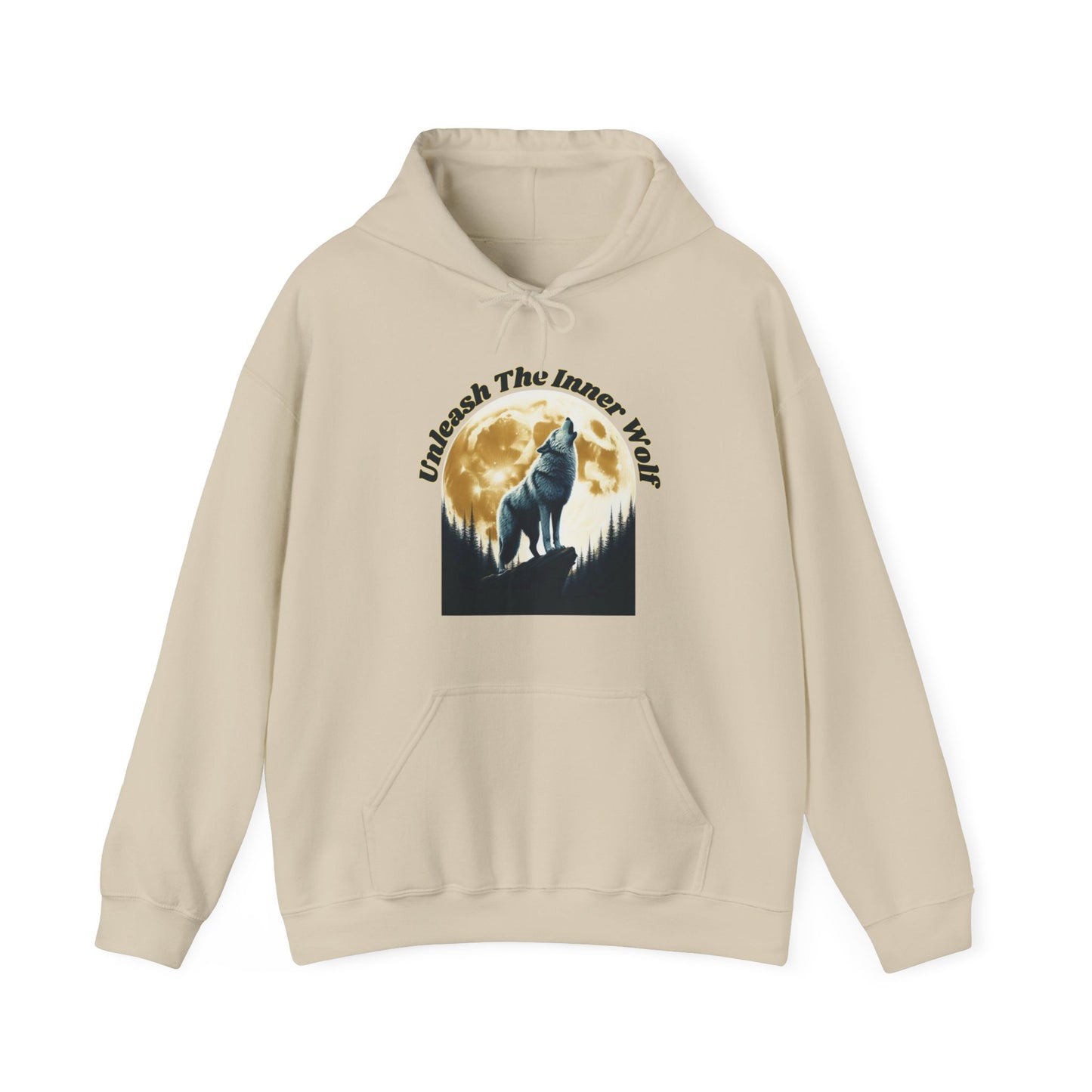 Unleash The Inner Wolf Unisex Hooded Sweatshirt