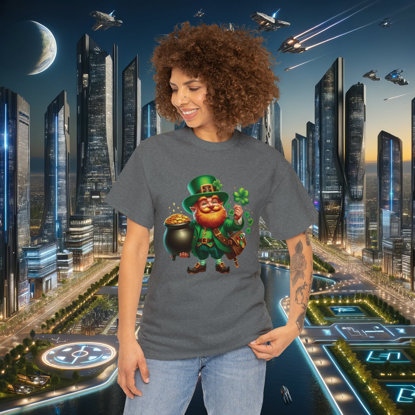 Enchanted Leprechaun Unisex Cotton Tee