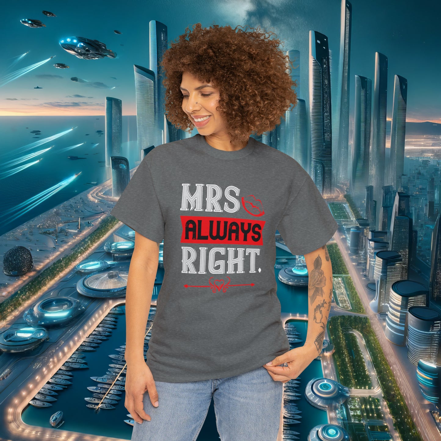 Mrs Always Right Unisex Cotton Tee