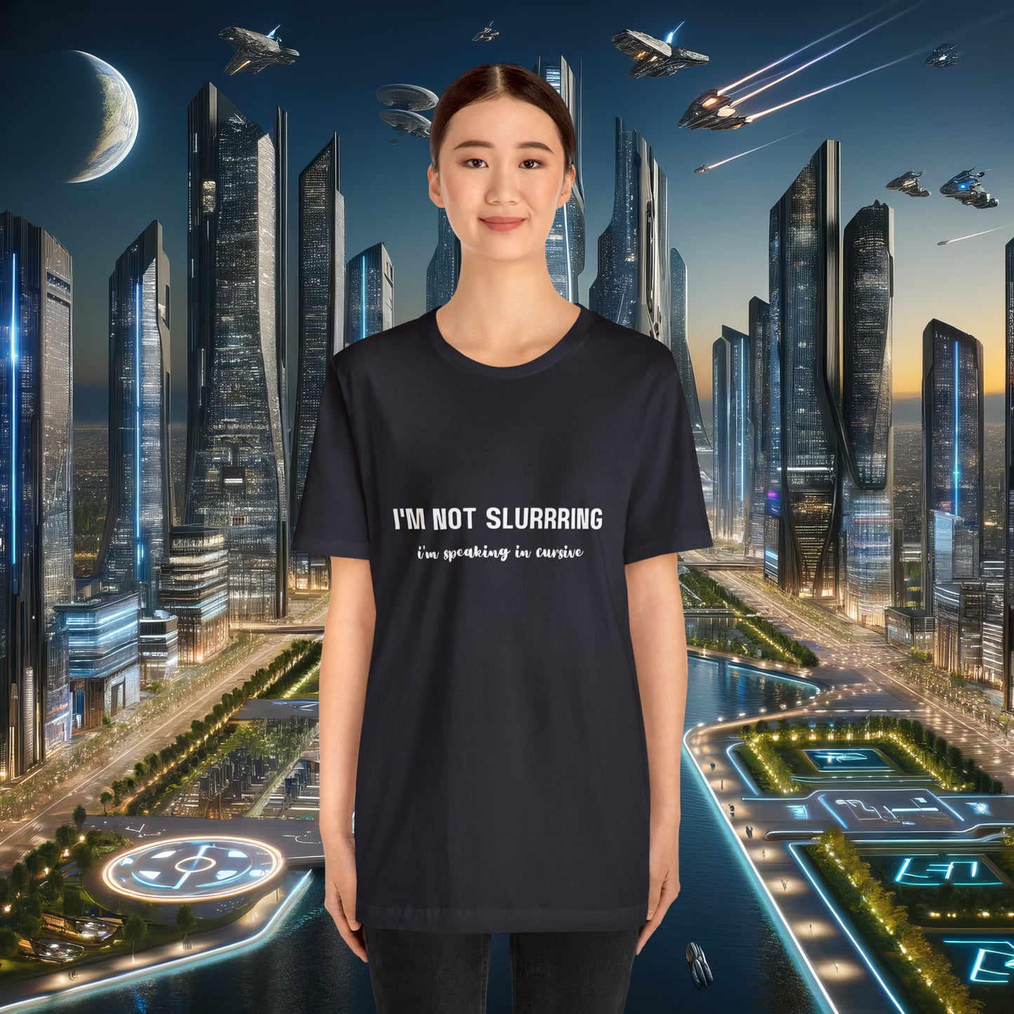 I'm not slurring Vanity Unisex Jersey Short Sleeve Tee