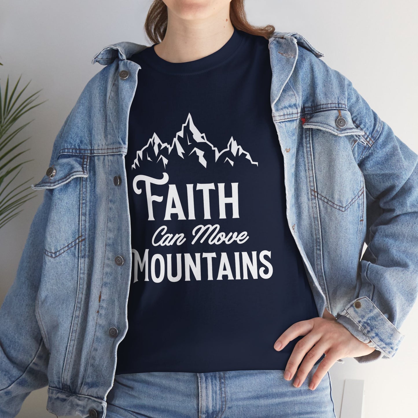 Faith Can Move Mountains Unisex Cotton Tee