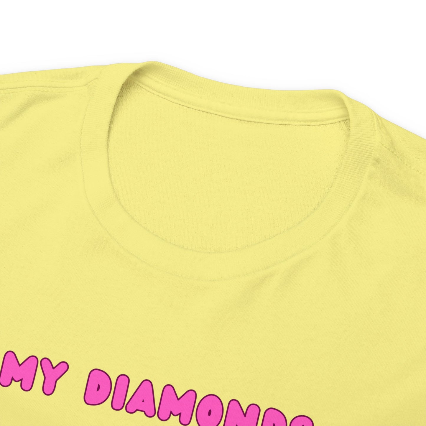 My Diamonds Are Double Diamonds Skier Girl Unisex Cotton Tee