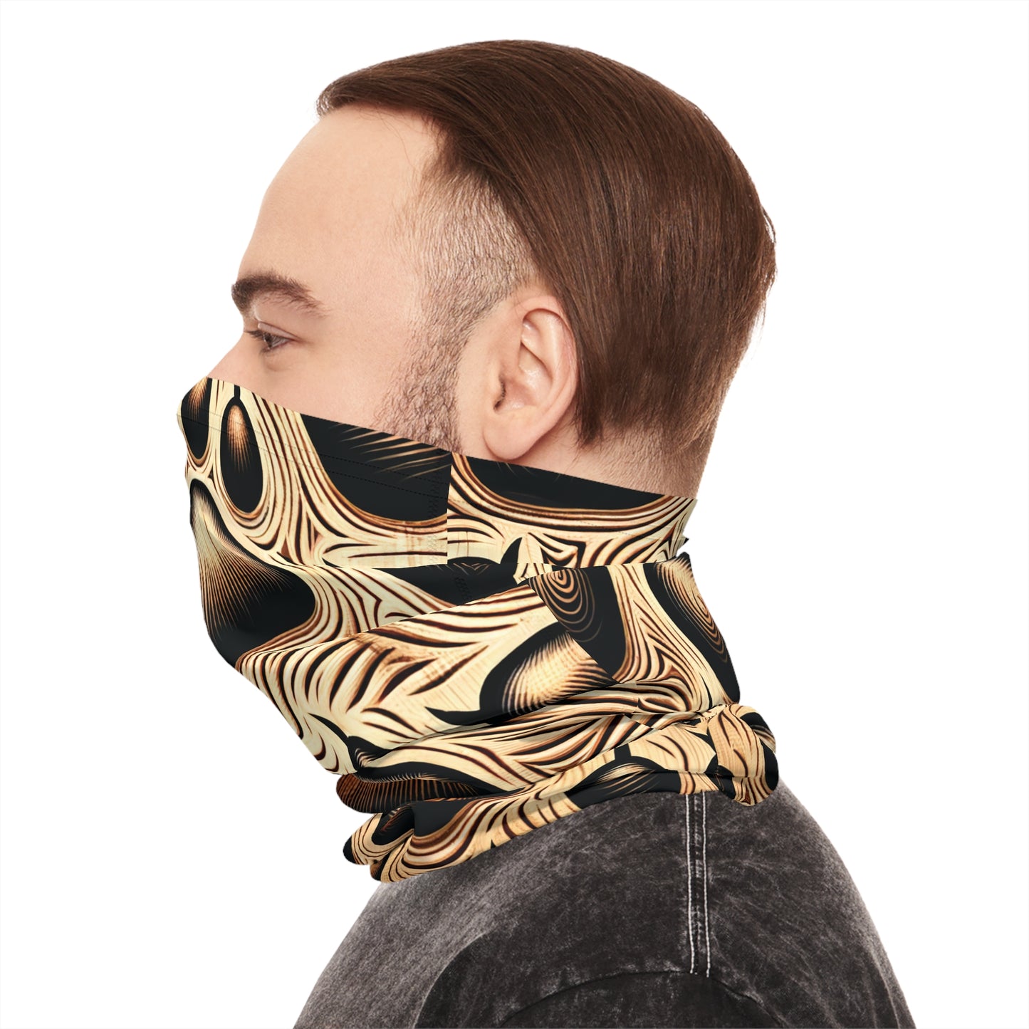 Stylish and Comfortable Feline Paw Print Neck Gaiter for Outdoors, Unique Cat Paw Custom Print Neck Gaiter, Lightweight Neck Tube