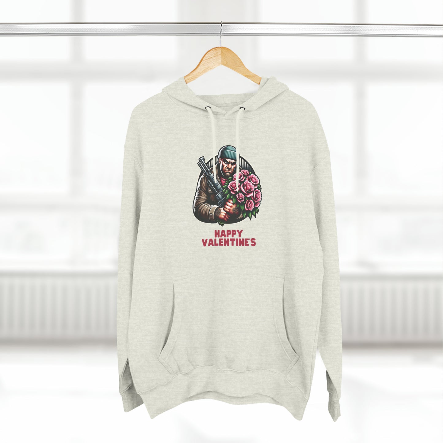 Romantic Thug Three-Panel Fleece Hoodie