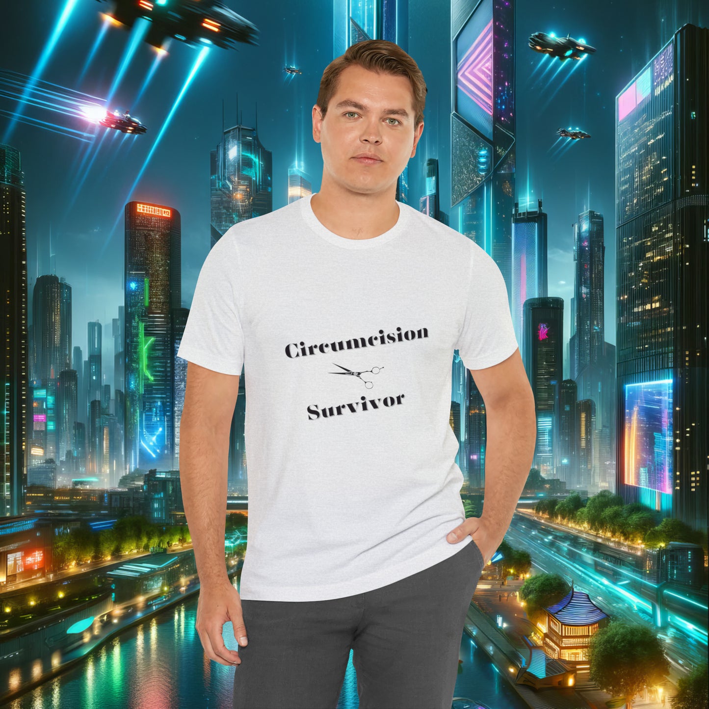 Circumcision Survivor Unisex Jersey Short Sleeve Tee