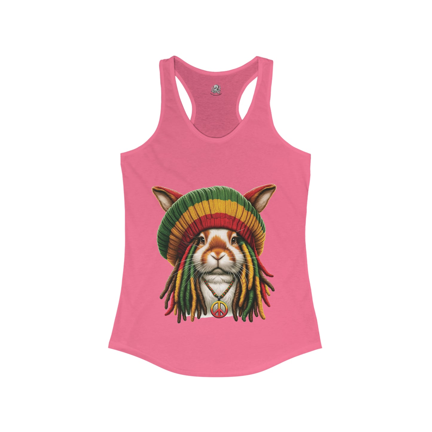 Rasta Bunny #2 | Women's Ideal Racerback Tank