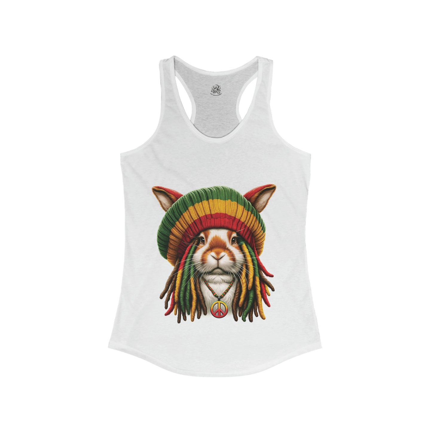 Rasta Bunny #2 | Women's Ideal Racerback Tank