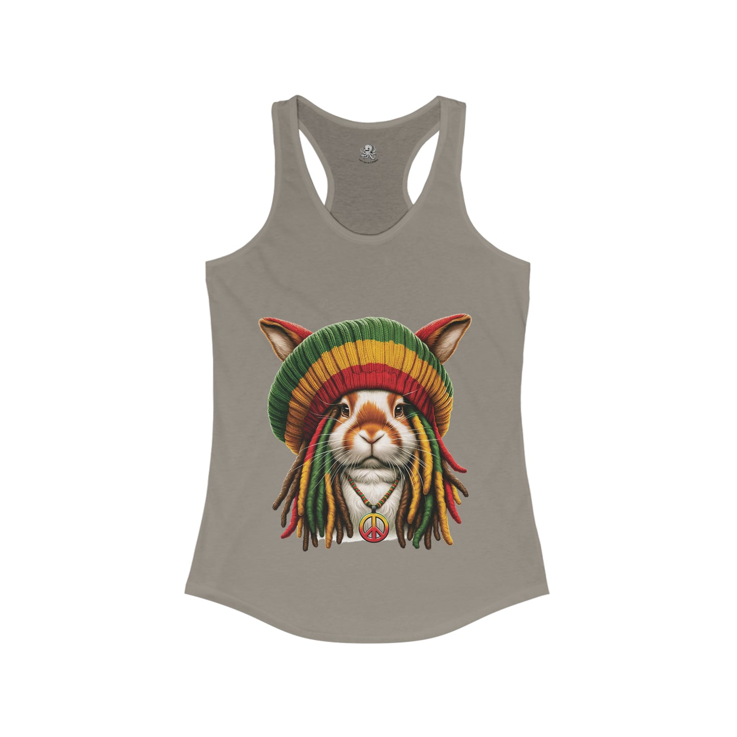 Rasta Bunny #2 | Women's Ideal Racerback Tank