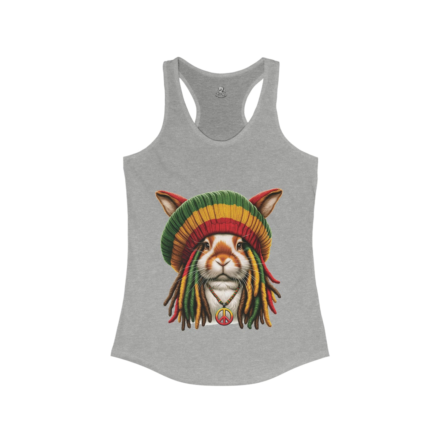 Rasta Bunny #2 | Women's Ideal Racerback Tank