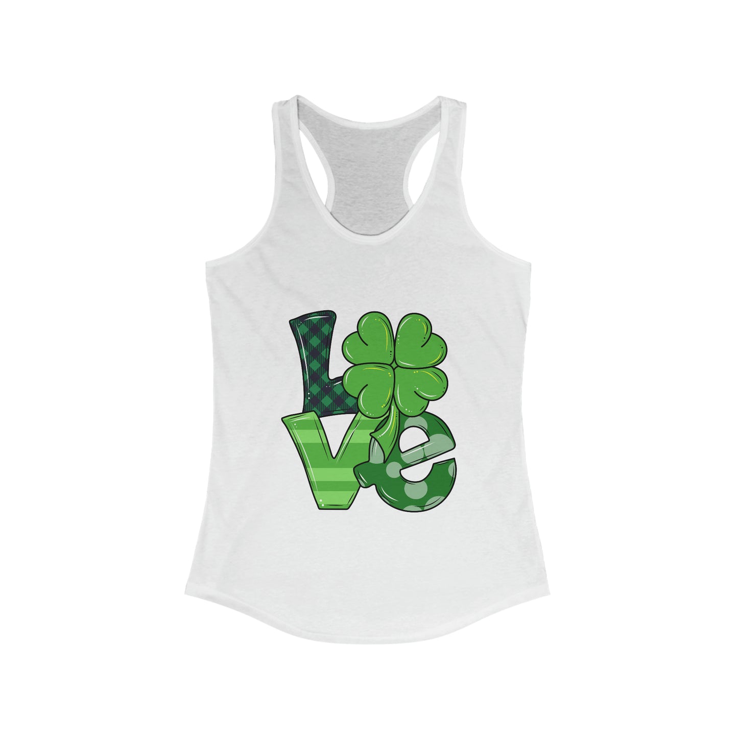 Love Women's Ideal Racerback Tank | St Patrick's Day