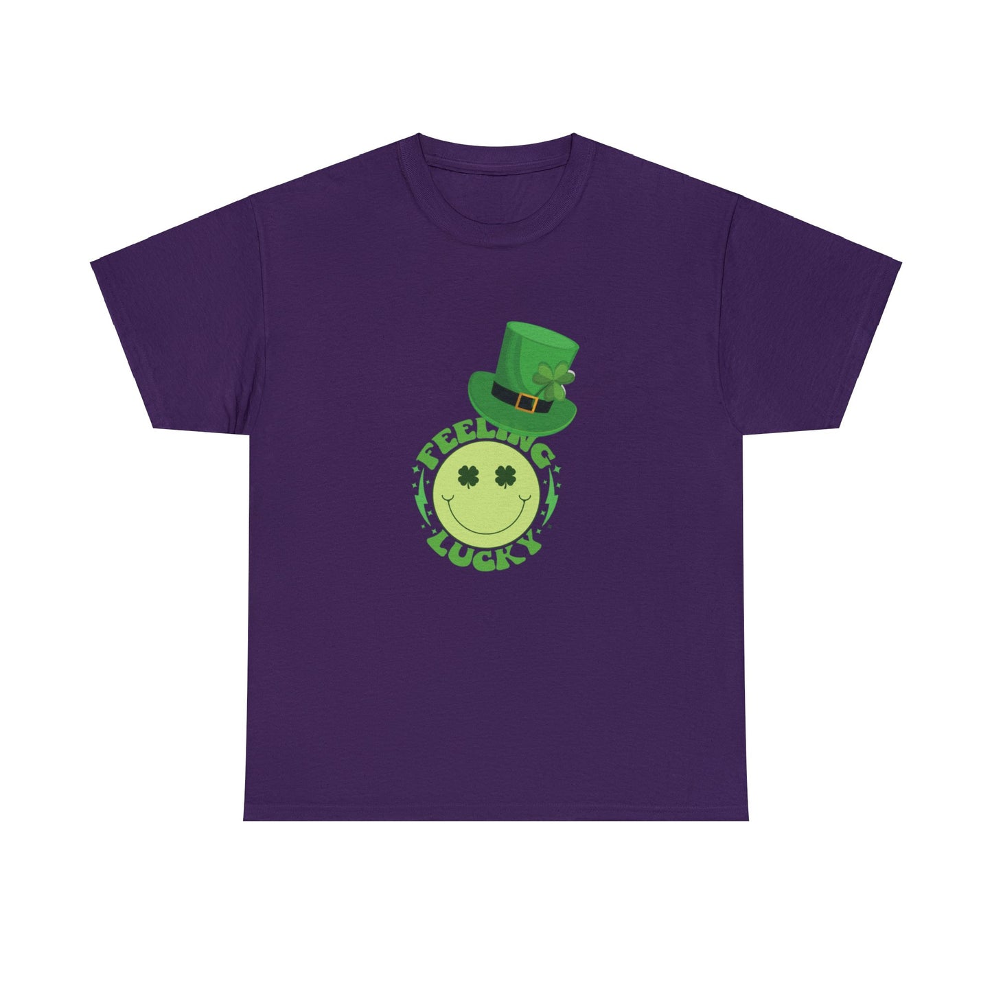 St Patrick's Day Happy Face Unisex Cotton Tee