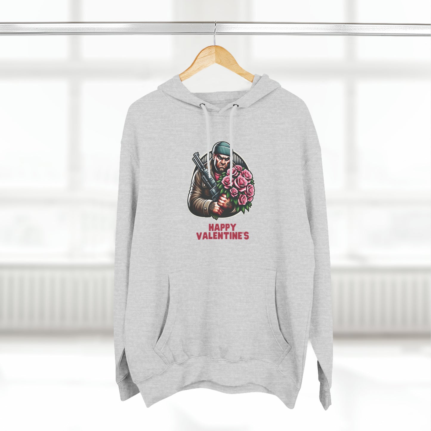 Romantic Thug Three-Panel Fleece Hoodie