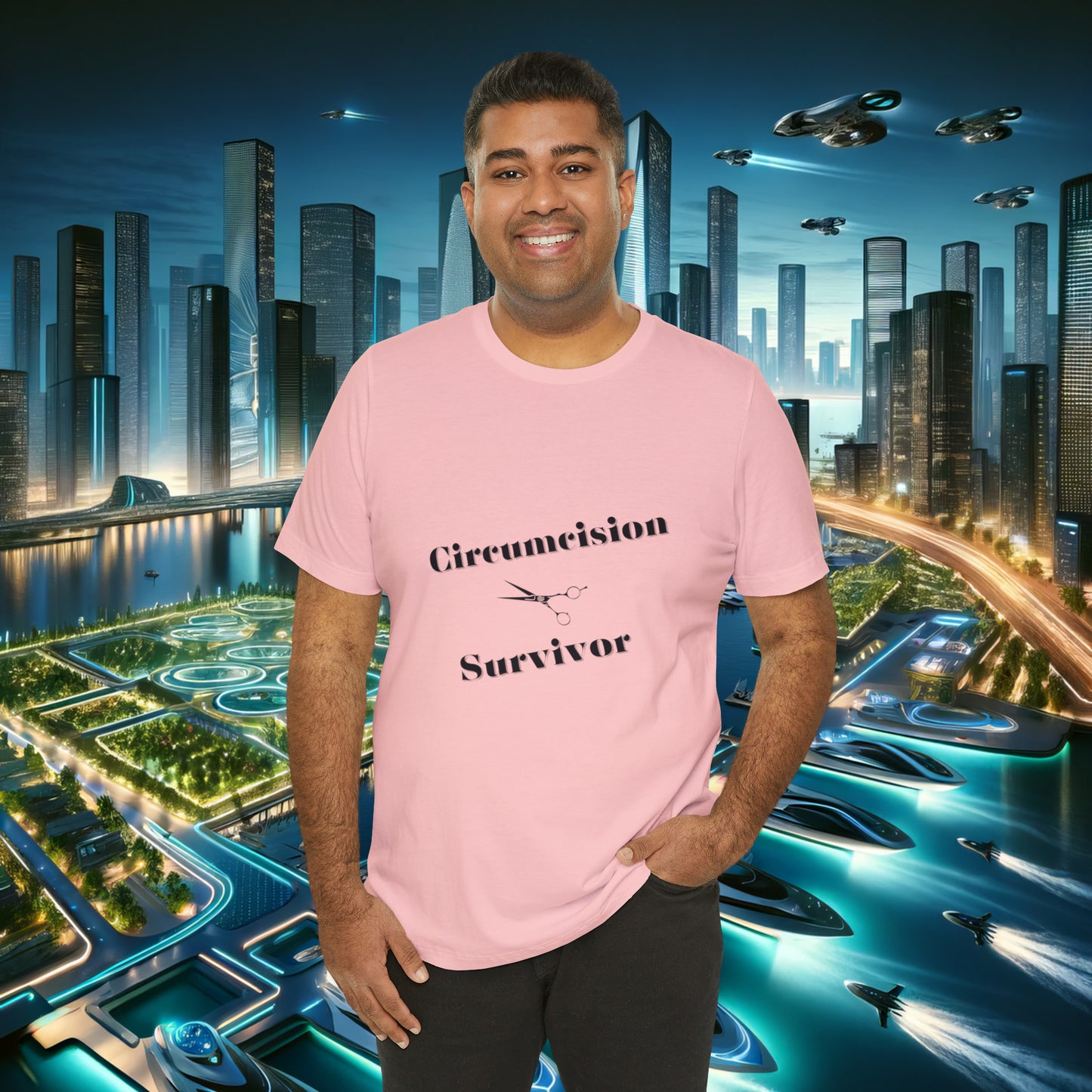 Circumcision Survivor Unisex Jersey Short Sleeve Tee