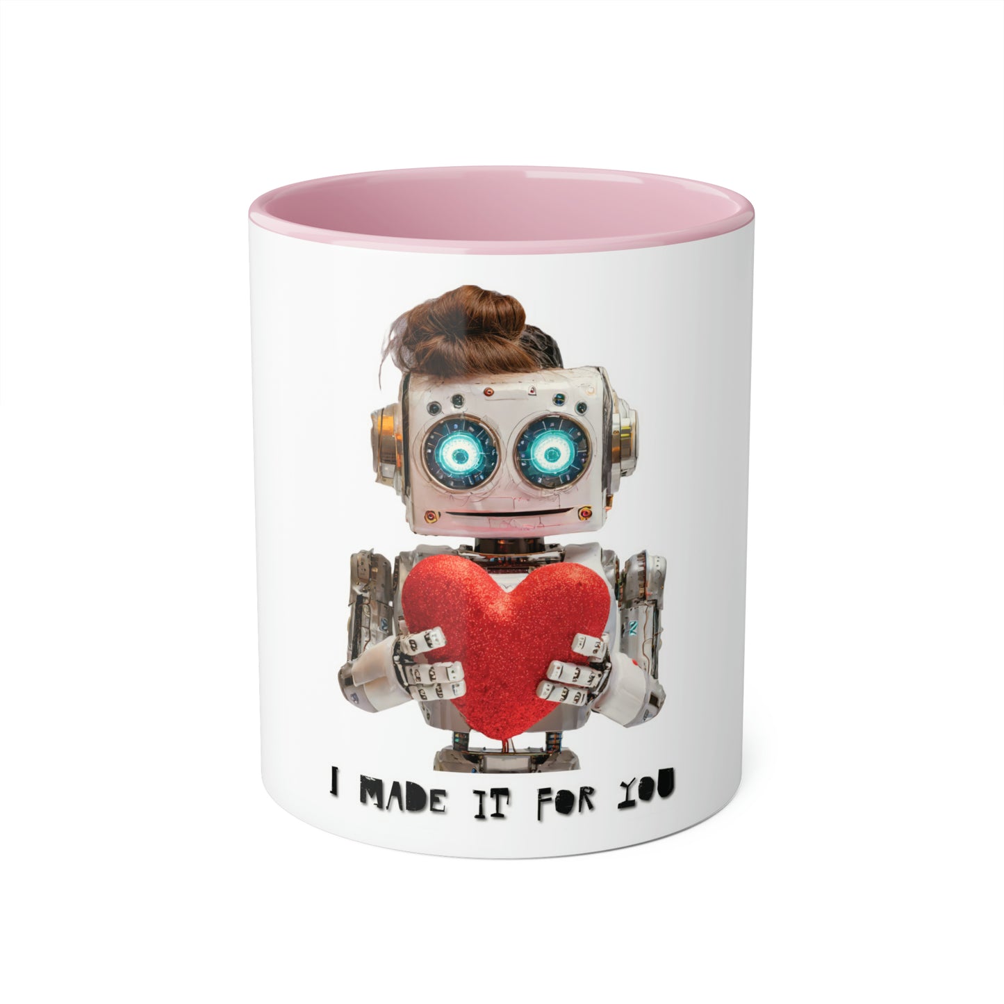 I made It For You Cute Robot Accent Mug