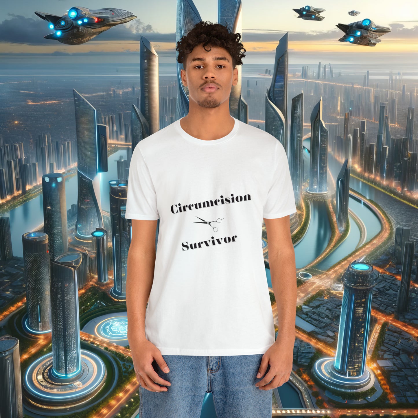 Circumcision Survivor Unisex Jersey Short Sleeve Tee