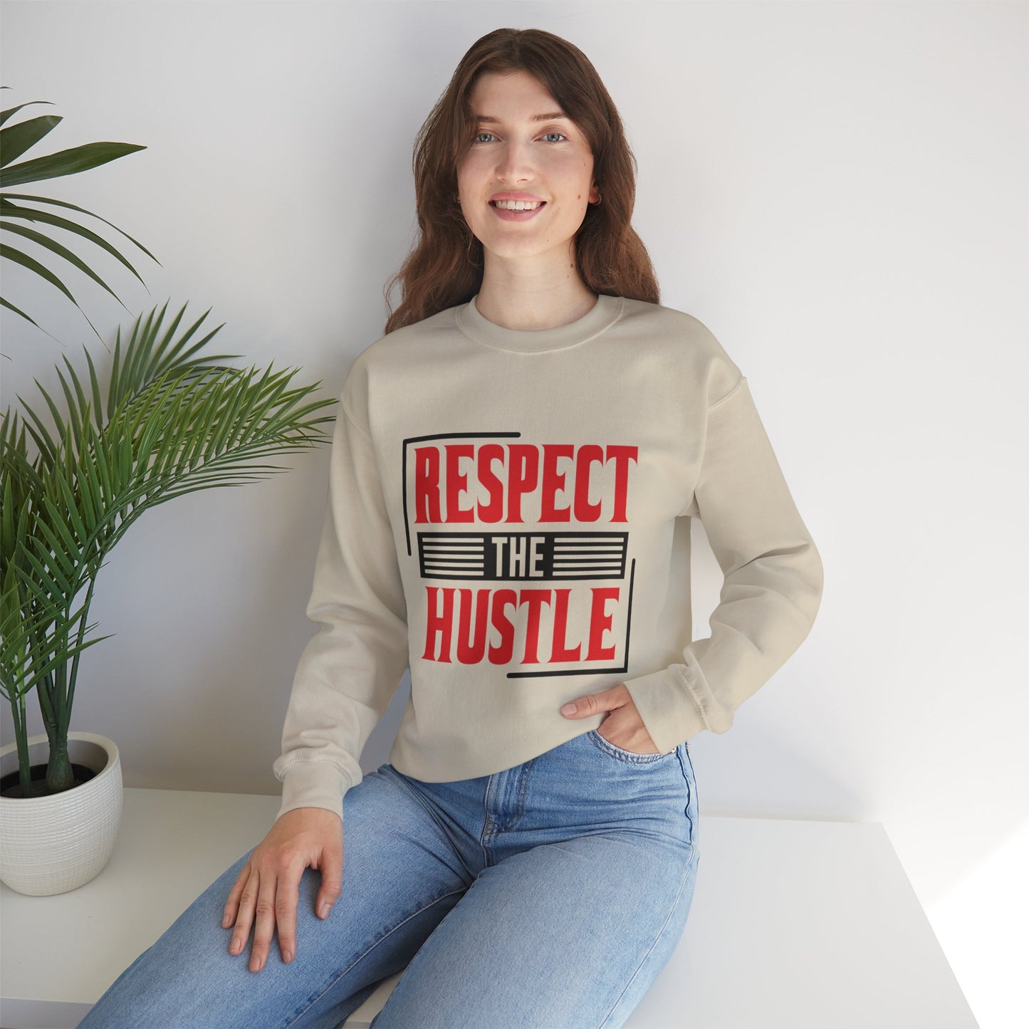 Respect The Hustle Unisex Crewneck Sweatshirt