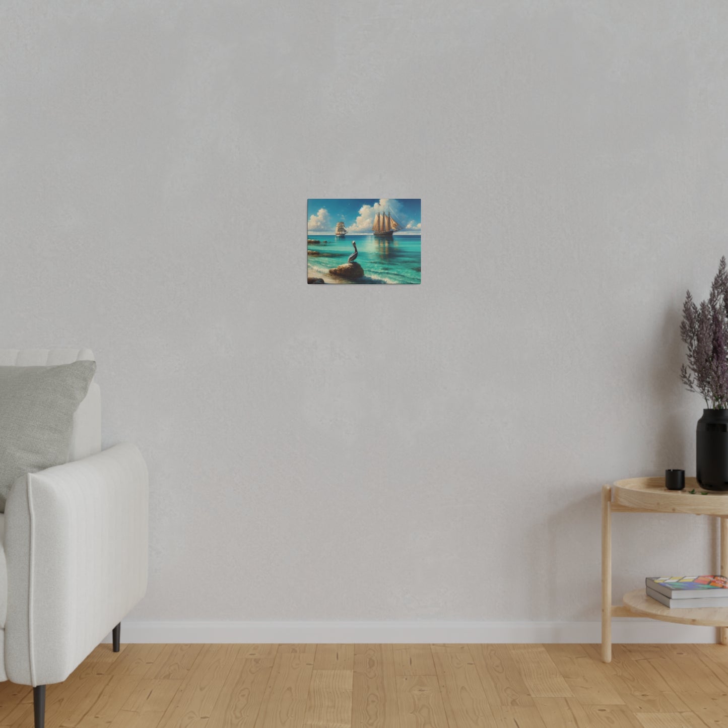 Caribbean Island Scene Matte Canvas