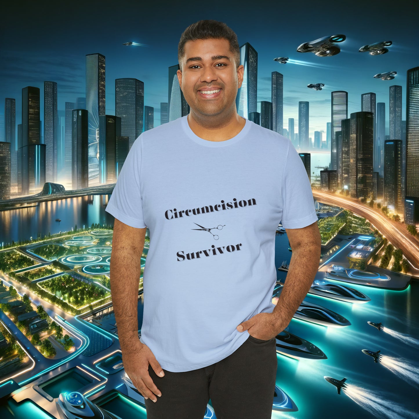 Circumcision Survivor Unisex Jersey Short Sleeve Tee