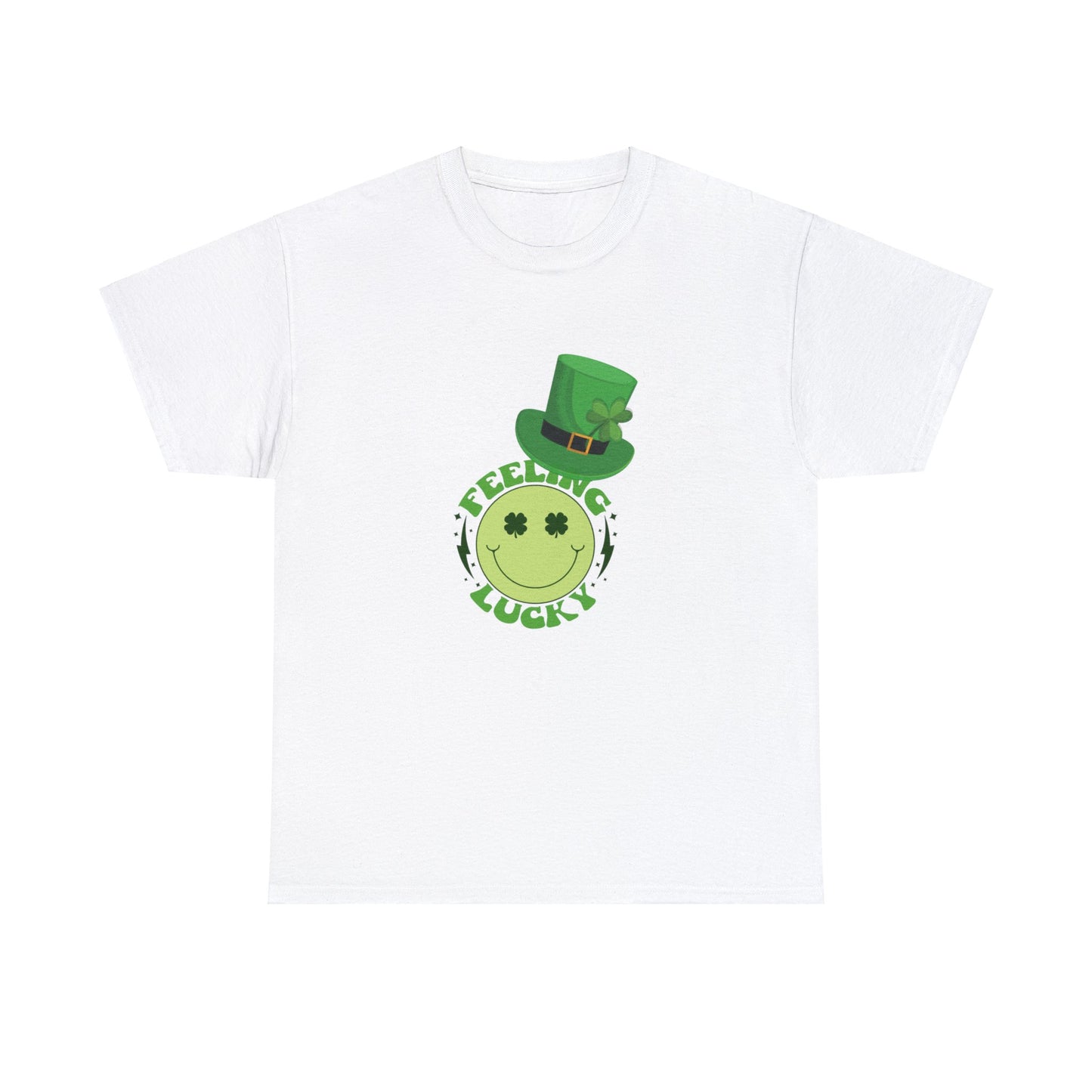 St Patrick's Day Happy Face Unisex Cotton Tee