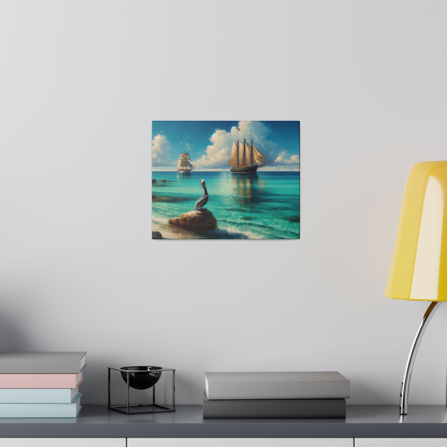 Caribbean Island Scene Matte Canvas