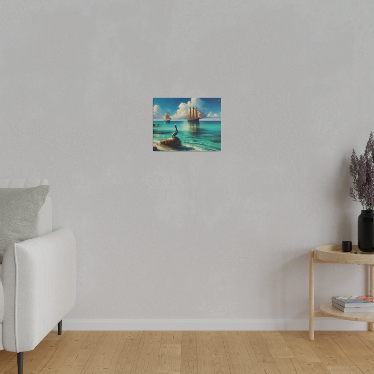 Caribbean Island Scene Matte Canvas