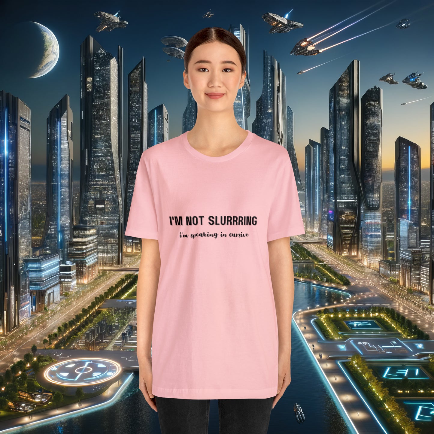 I'm not slurring Vanity Unisex Jersey Short Sleeve Tee